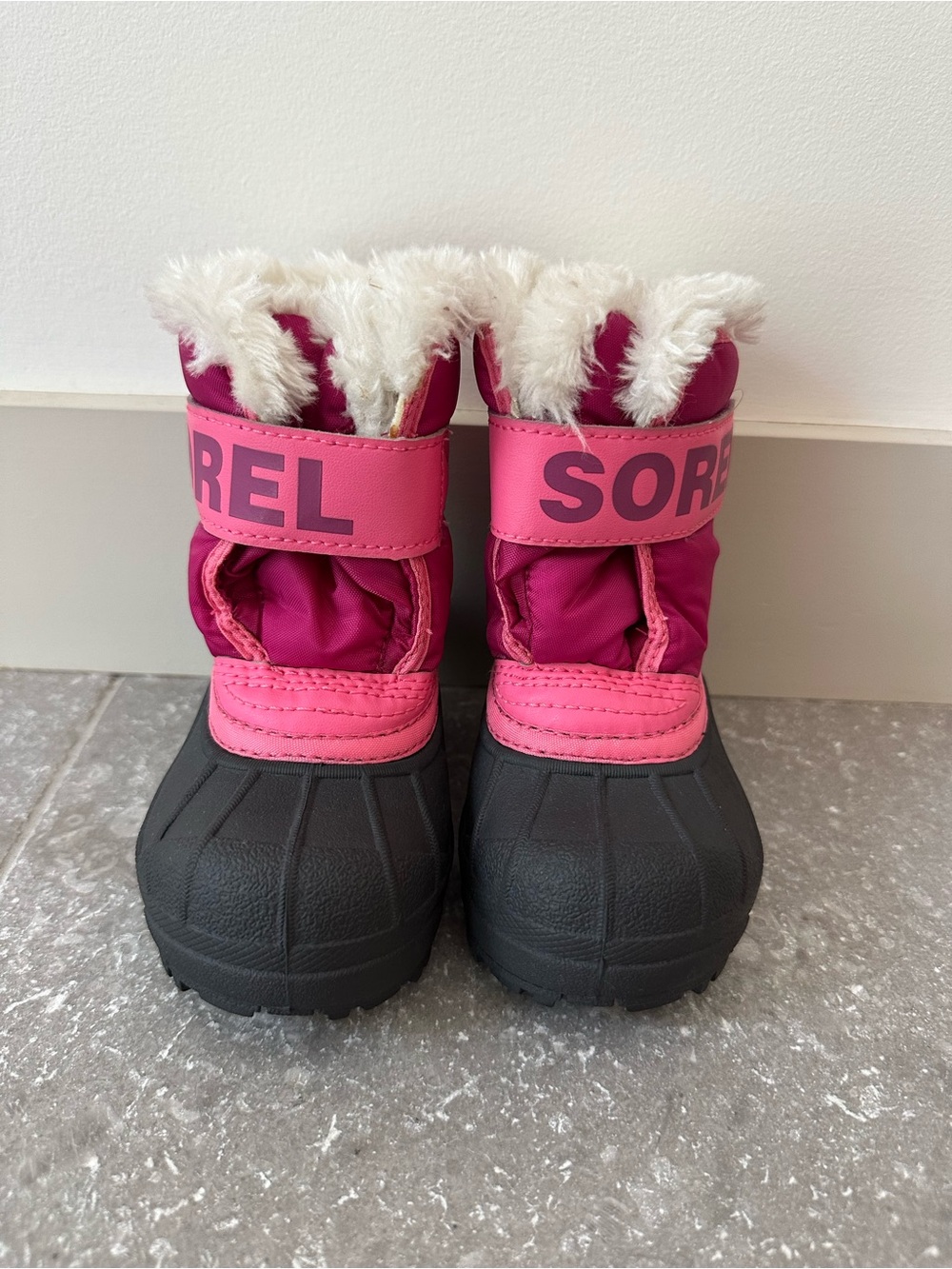 NWOT Sorel Kids Pink and Fuchsia Waterproof Winter Boots